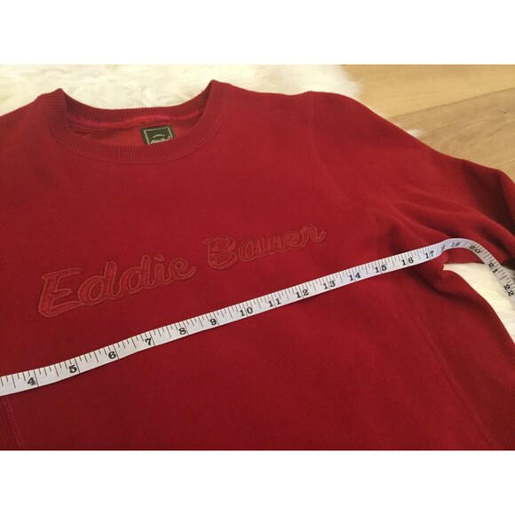 Eddie Bauer Women's Red Sweatshirt XS Soft Embroidered Logo - Picture 8 of 11